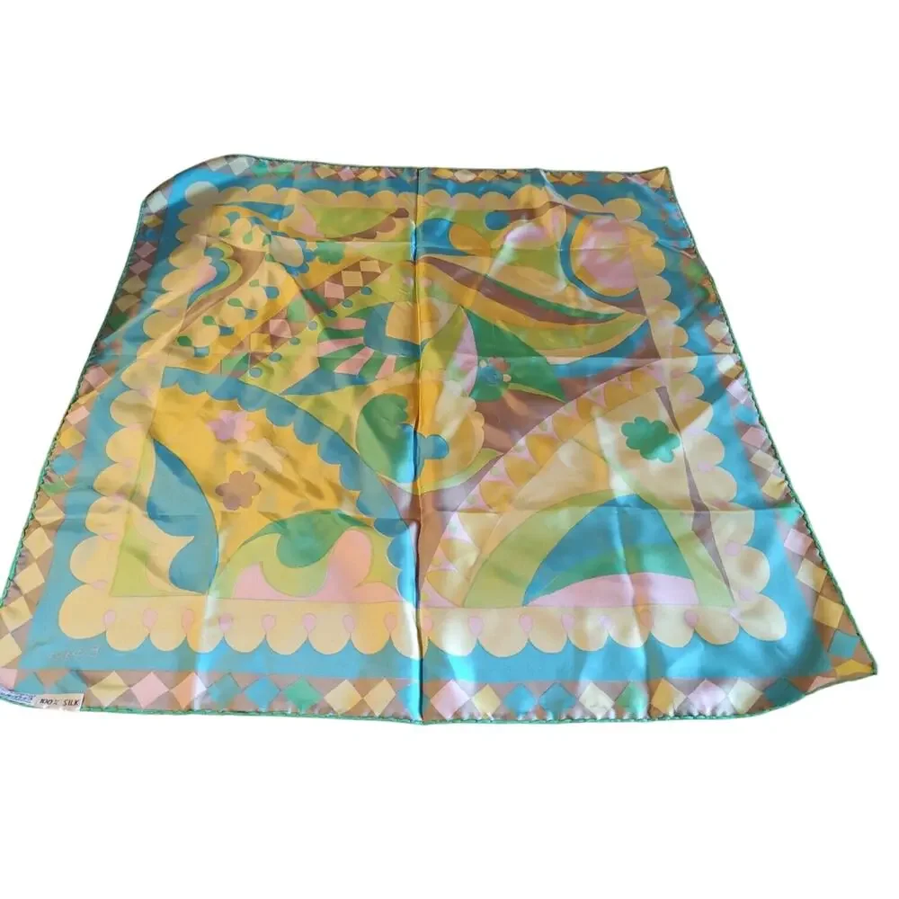 Vintage Silk Scarf Multi 26